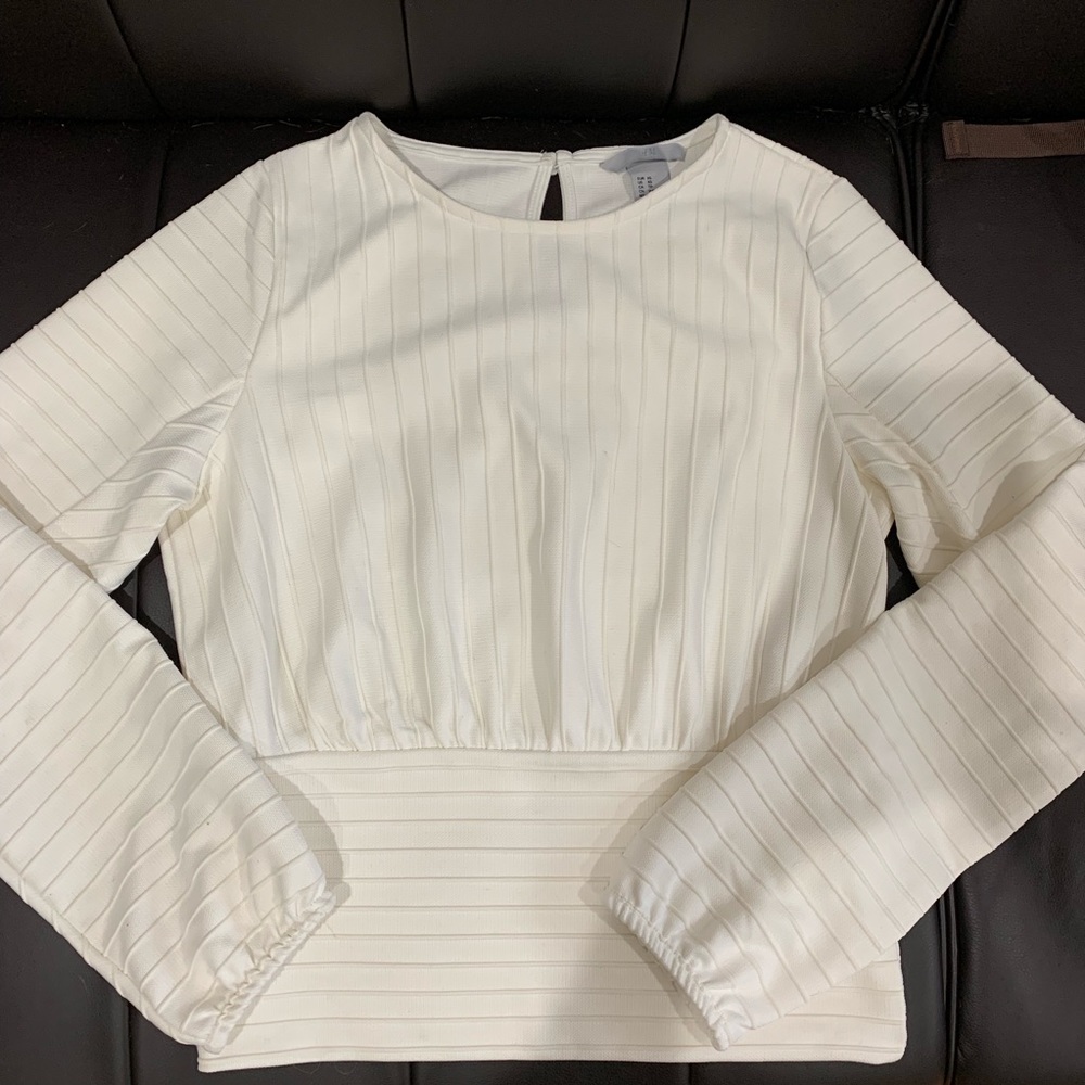 H&M cream/ivory top/shirt